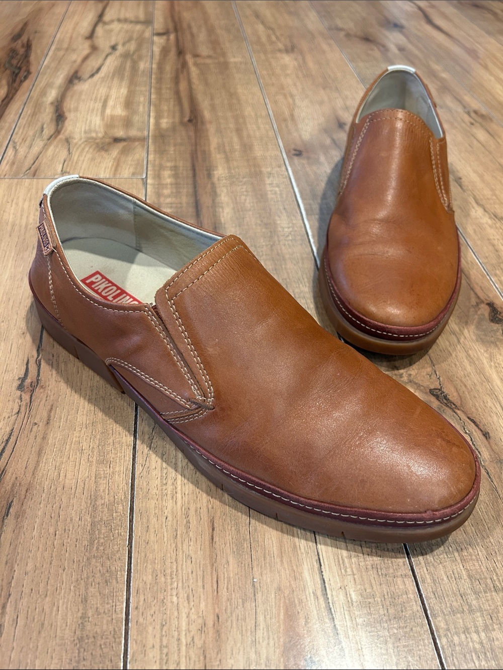 Pikolinos Palamos Men' Leather Slip On Loafers 43 US 10 Comfort Casual